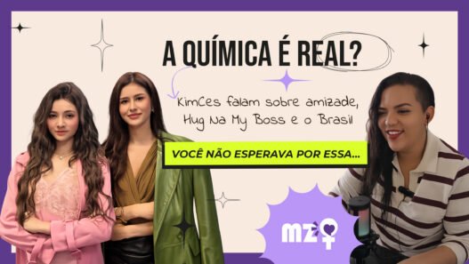 Capa da entrevista de KimCes com Raíssa Manzouque sobre amizade, química e a série GL Hug Na My Boss