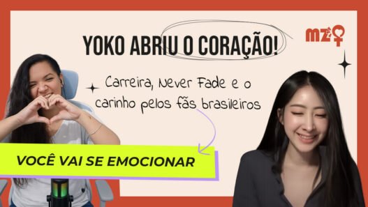 Capa da entrevista de Yoko Apasra com Raíssa Manzouque sobre Never Fade, carreira e fãs brasileiros