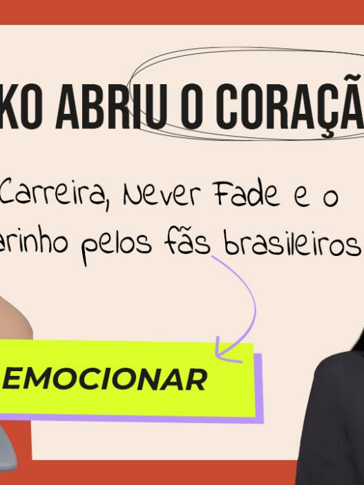 Capa da entrevista de Yoko Apasra com Raíssa Manzouque sobre Never Fade, carreira e fãs brasileiros