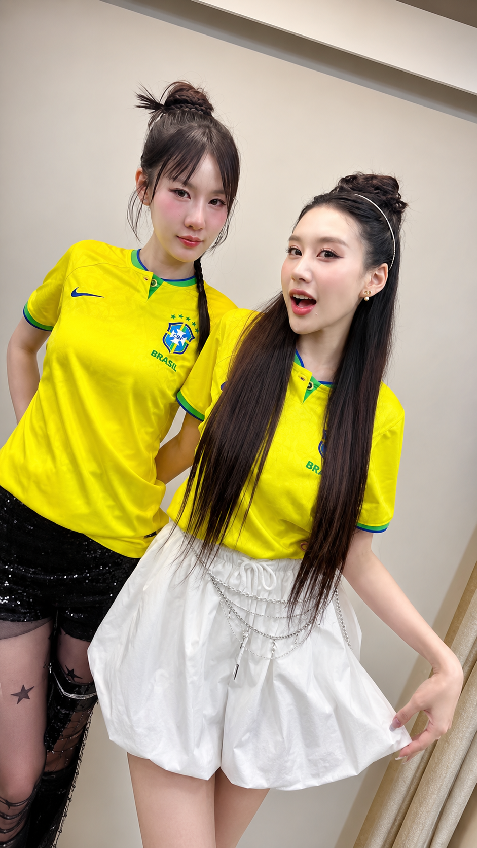 OrmFolk com camisas da Seleção Brasileira celebrando o fandom GL do Brasil