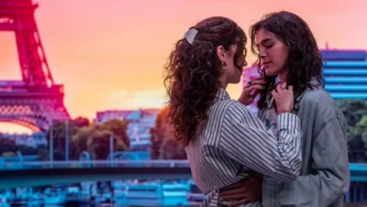 Bruna Marquezine e Alanis Guillen em cena romântica de Amor da Minha Vida, série do Disney+