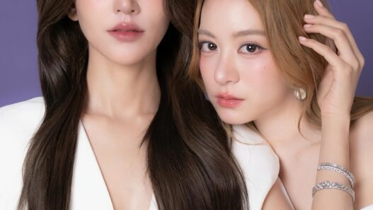 Ice Amena e Memi Muanfun, conhecidas como IceMemi, em ensaio para revista após protagonizarem a série GL Player