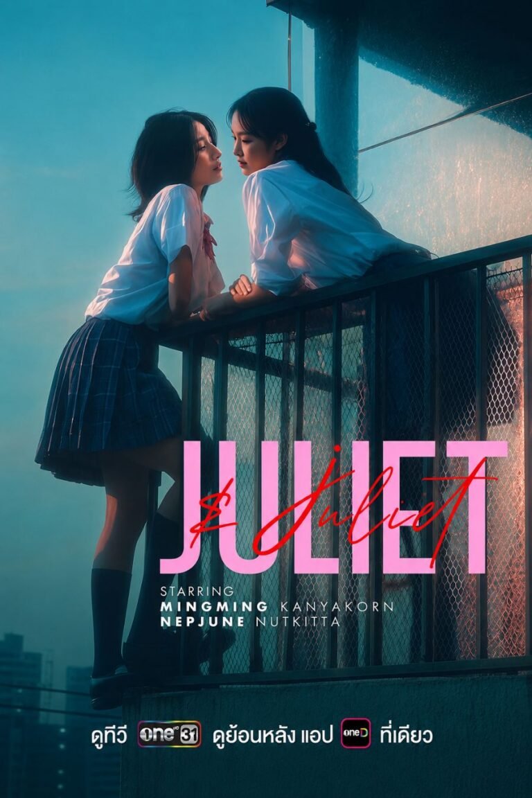 MingMing Kanyakorn e Nepjune Nutkitta no pôster de Juliet & Juliet, série GL tailandesa