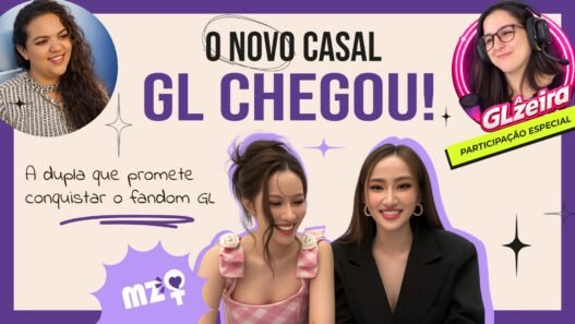 Capa de entrevista sobre novo casal GL com participação especial do canal GLzeira