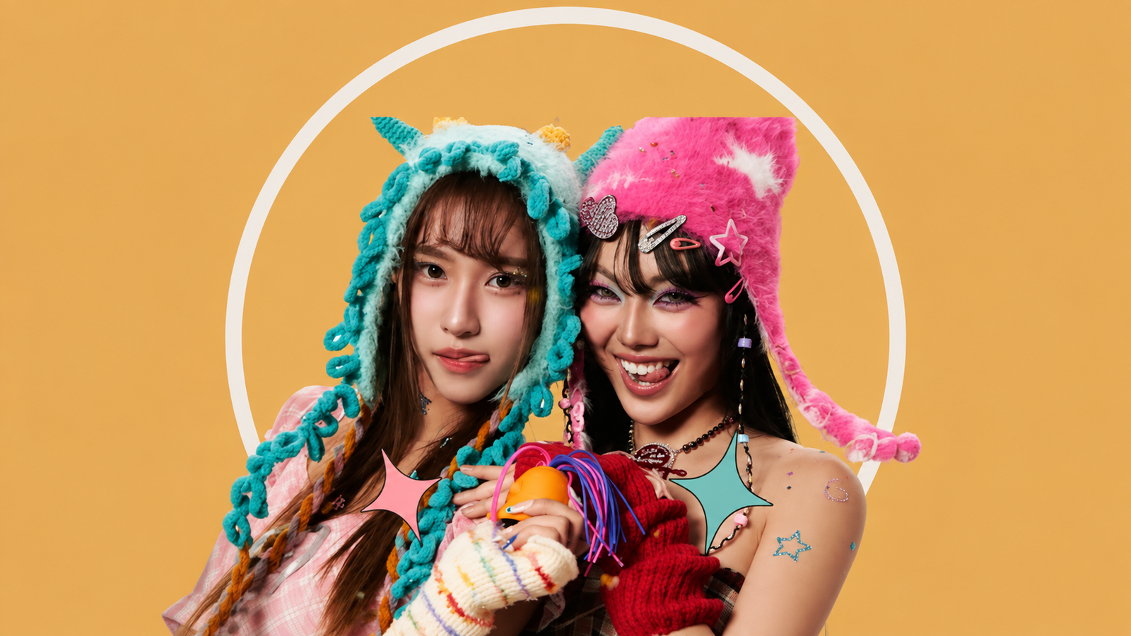 Pam Tarradee e Arhoung Nattawadee, dupla GL PamArhoung, em imagem promocional após o fim da parceria profissional