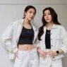 Pang Sahassaya e Mew Thanthip juntas durante preparação para nova série GL da NorthStar Entertainment