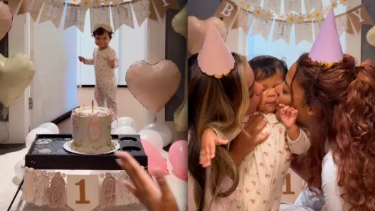 Zuri, filha de Ludmilla e Brunna Gonçalves, celebra aniversário de 1 ano ao lado das mães