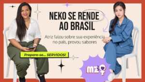 Neko Naerunchara durante entrevista ao Manzouque sobre sua experiência no Brasil